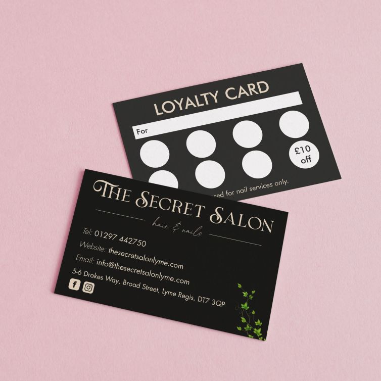 The Secret Salon Appointment Cards