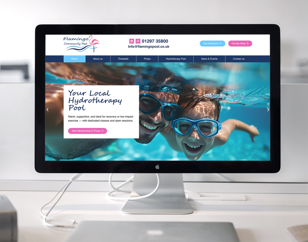 Home 15 Website redesign and SEO for Flamingo Pool in Axminster – promoting hydrotherapy services