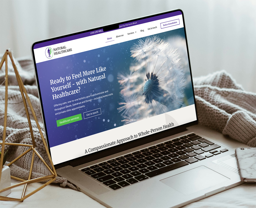 Home 14 Natural Healthcare Website Design in Seaton