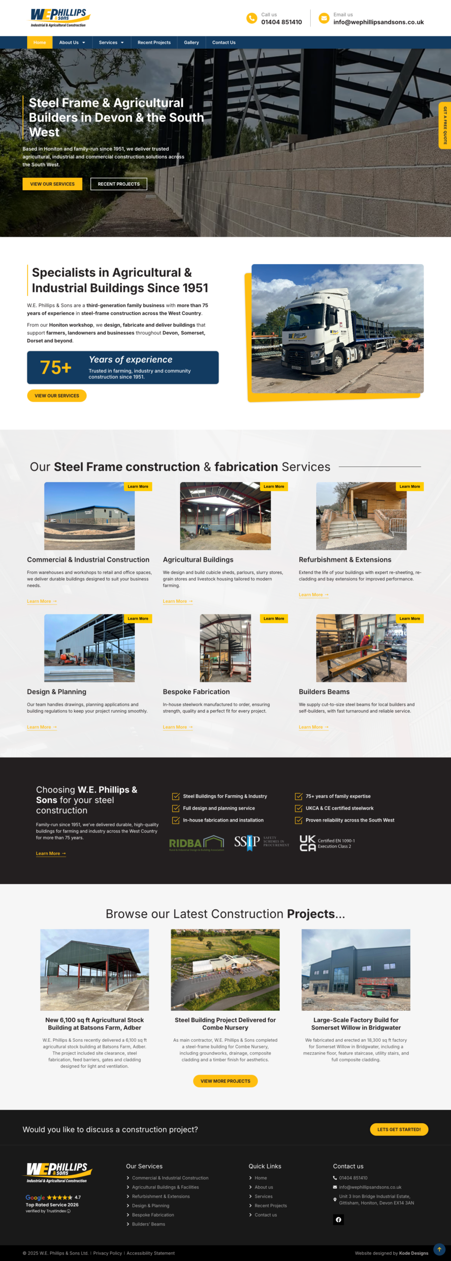 Axminster Website Design