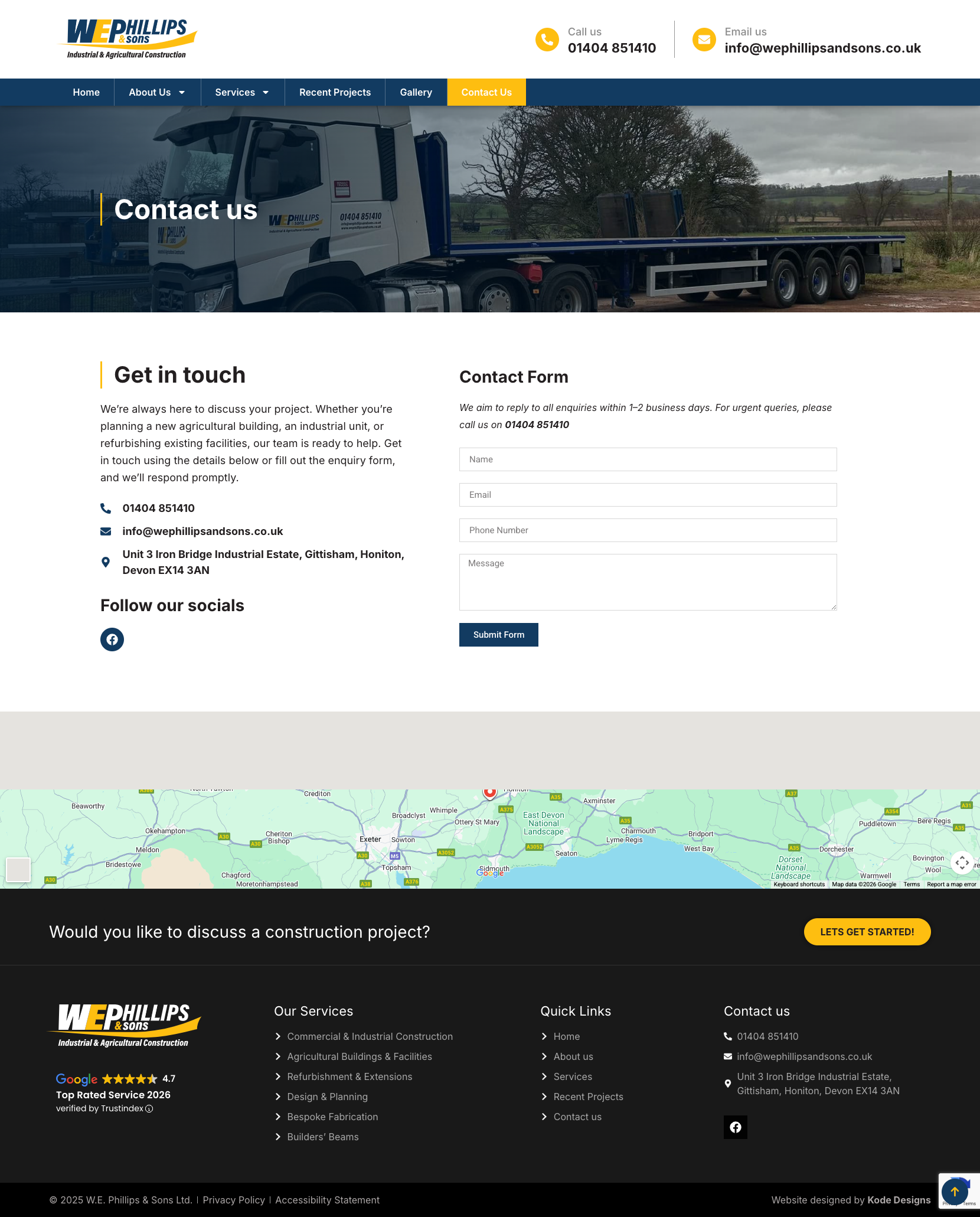 Axminster Website Design